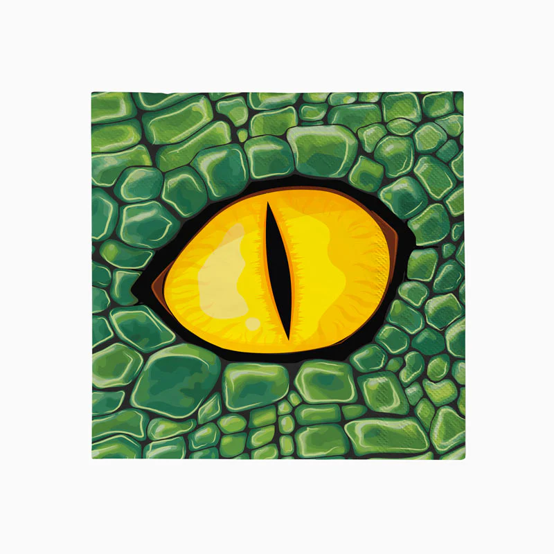 30 Guardanapos 33cm Olho Dino