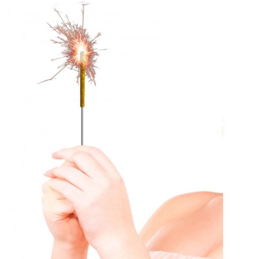 12 Sparklers Dourados 16cm
