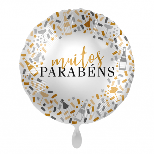 Balão Foil 43cm 'Muitos Parabéns'