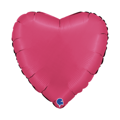 Balão Foil Coração 45cm Satin Lipstick - Rosa