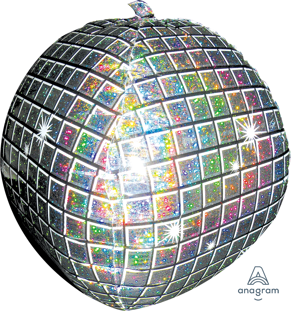 Balão Foil 38cm Bola de Espelhos