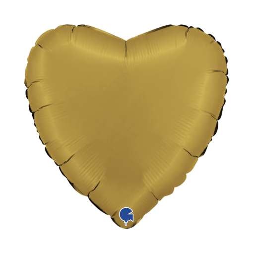 Balão Foil Coração 45cm Satin Gold - Dourado