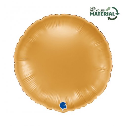 Balão Foil Redondo 18'' Gold - Dourado