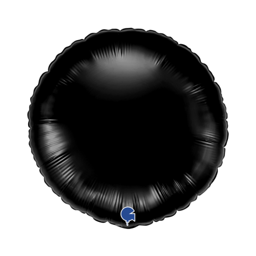 Balão Foil Redondo 18'' Black - Preto