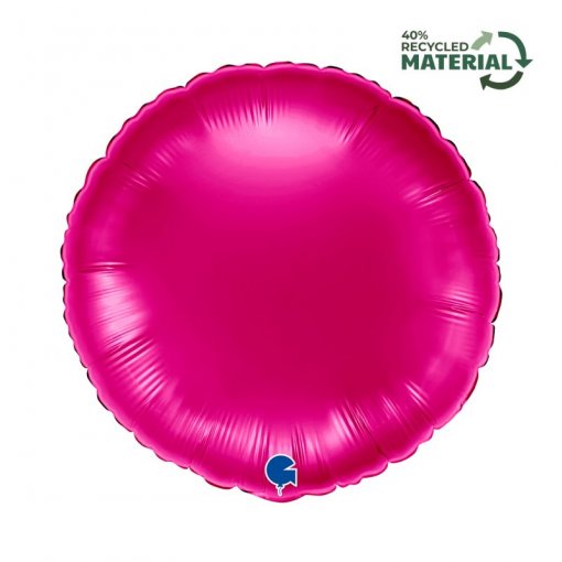 Balão Foil Redondo 18'' Magenta - Rosa Choque