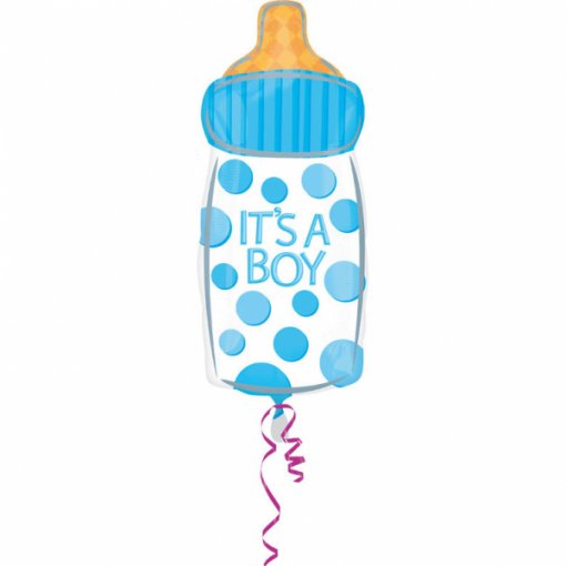 Balão Foil Junior Shape Baby Shower - Biberon It's a Boy