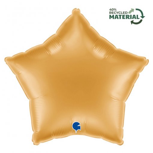 Balão Foil 18'' Estrela Gold - Dourada
