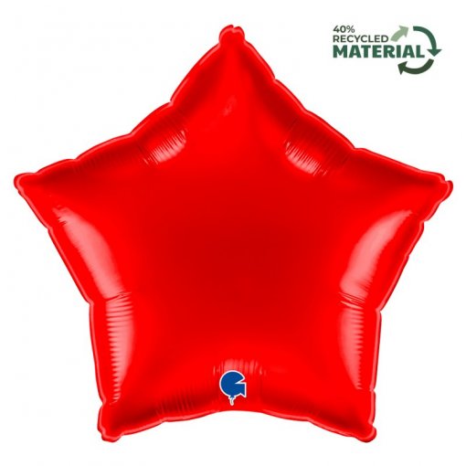 Balão Foil 18'' Estrela Red - Vermelha
