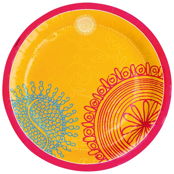 8 Pratos 23cm Summer Boho 