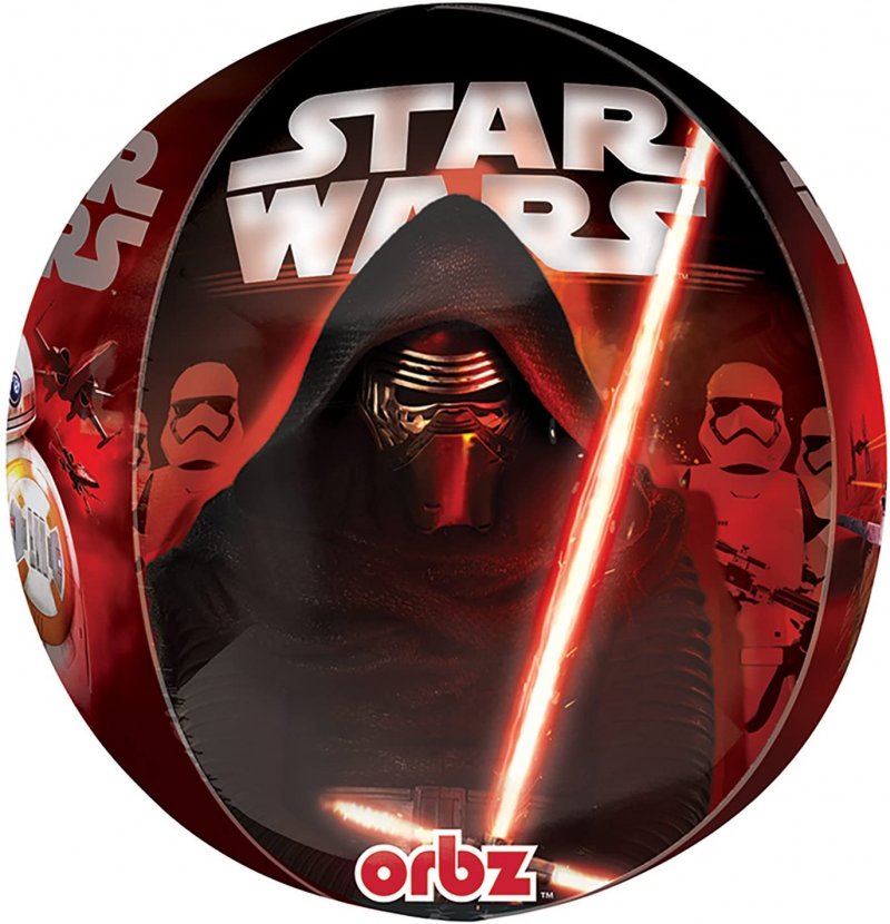 Balão Foil Orbz Star Wars - Kilo Ren