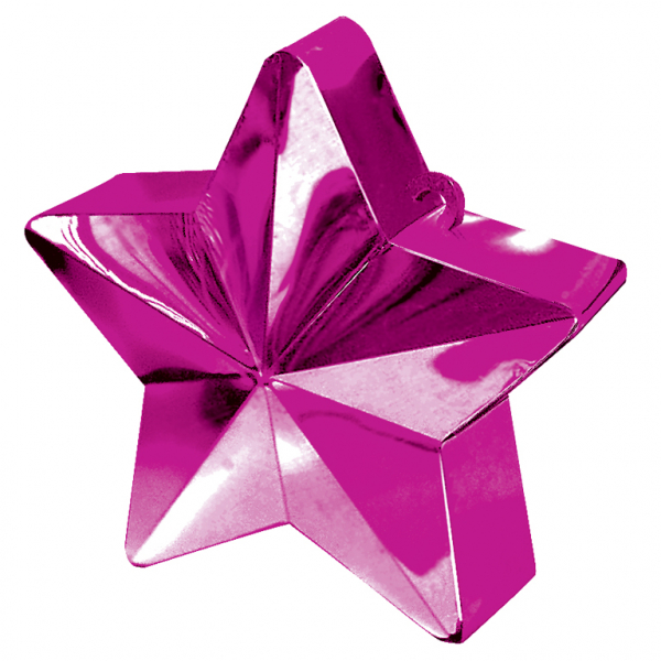 Peso para balão Estrela Rosa Choque