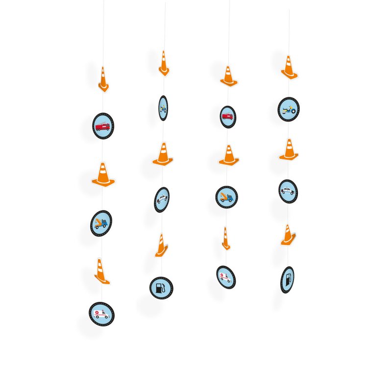 4 Decorações Pendentes 1,3m On the Road