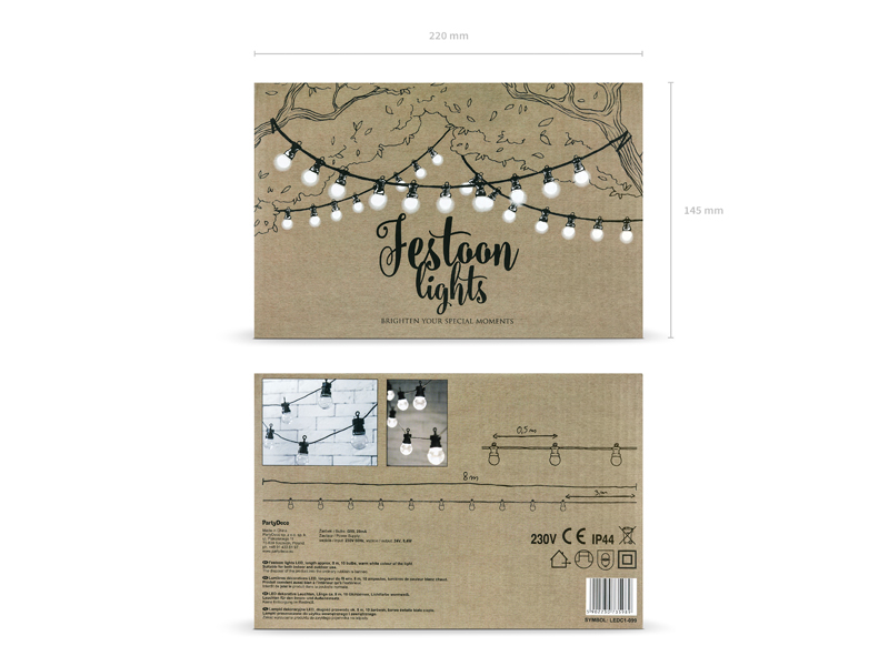 Grinalda 5m Festoon LED