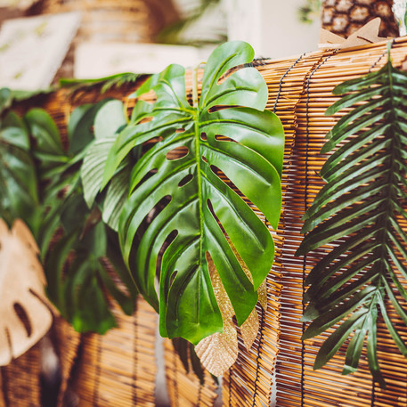 Folha Tropical Verde 34x30cm