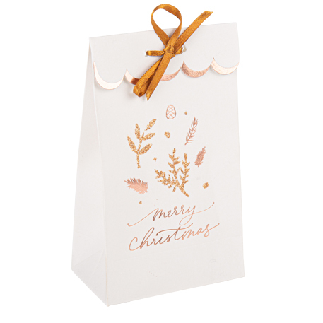 8 Sacos de Oferta 7,5x12,5x4cm 'Merry Christmas' Natal 