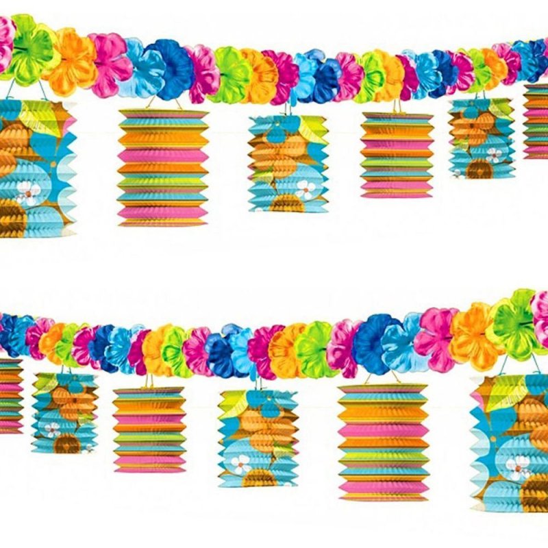 Grinalda Lanterna Luau Party 3,65m