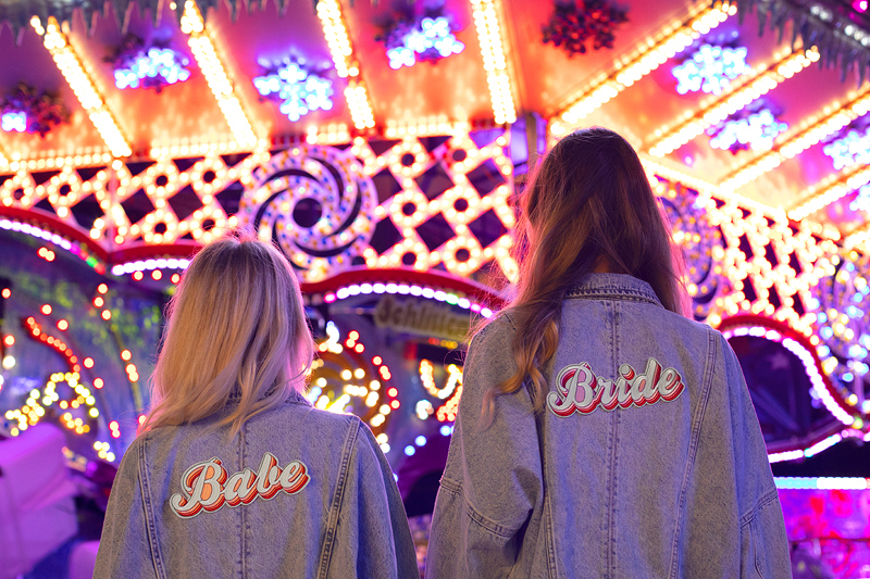 Iron on patch para roupa 22x8cm Bride 