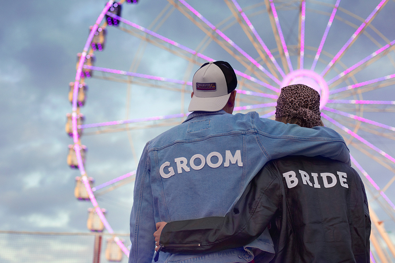 Iron on patch para roupa 24x6cm BRIDE