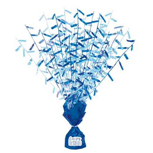 Centro de mesa Peso para balão personalizável Blue Glitz