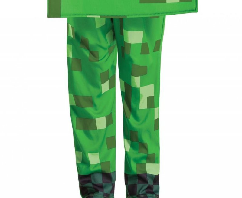 Fato Creeper Minecraft Idade 7-8 Anos