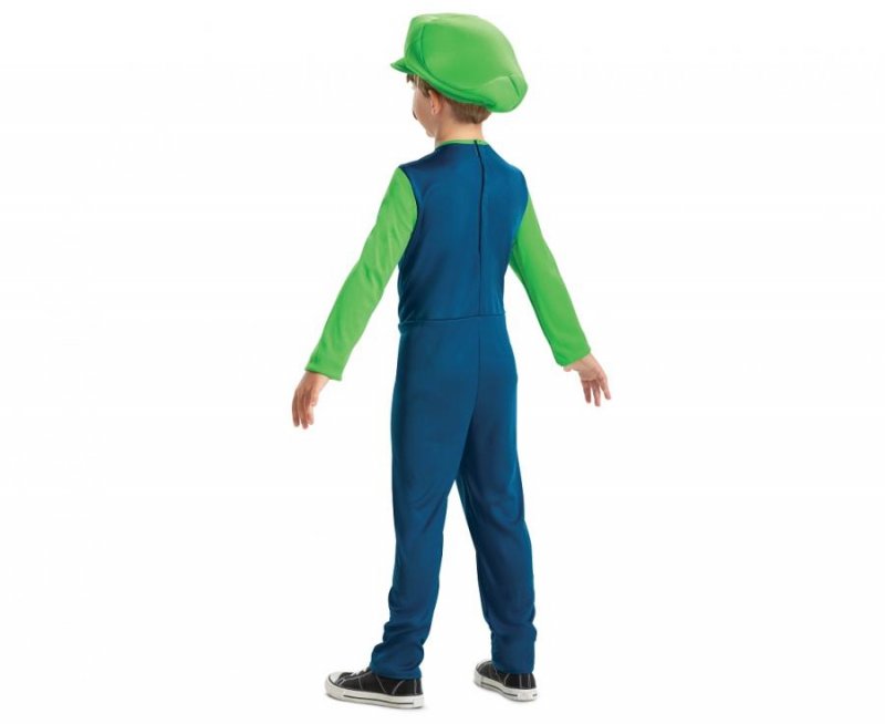 Fato Luigi Super Mario Bros Idade 4-6 Anos