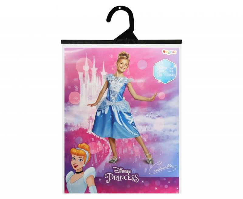Fato Cinderela (Princesas Disney) Idade 3-4 Anos