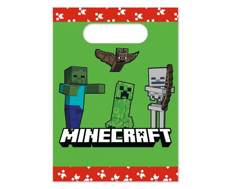 4 Sacos de oferta Papel Minecraft