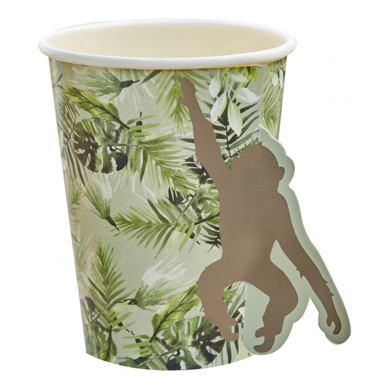 8 Copos 266ml Macacos - Selva