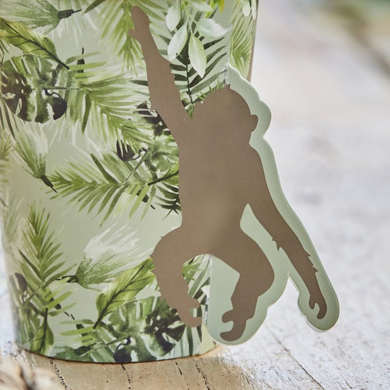 8 Copos 266ml Macacos - Selva