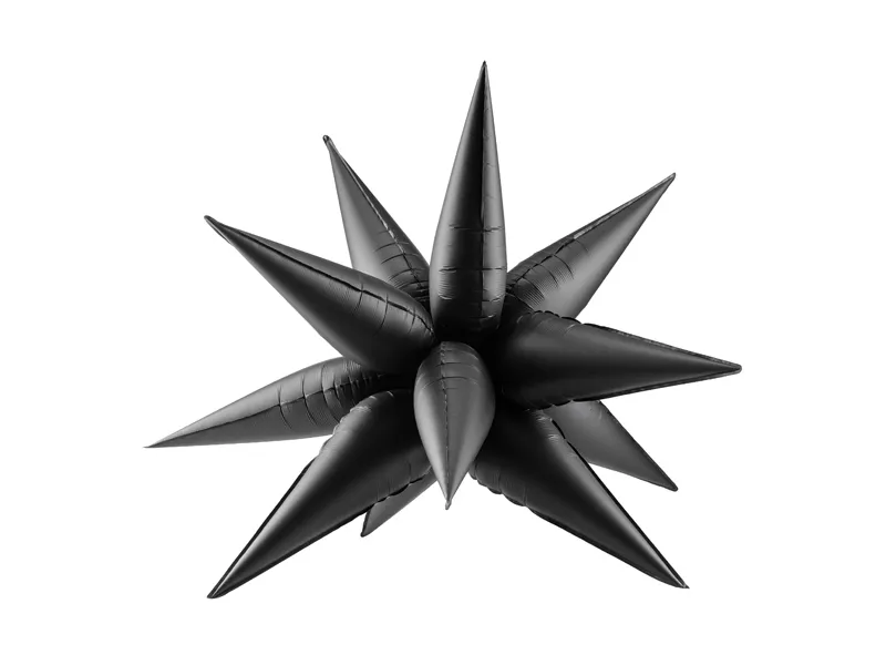 Balão Foil Estrela 3D 95cm Preto