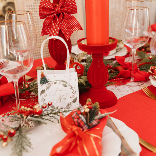 Castiçal Barroco Vermelho veludo 10,8x17,2cm