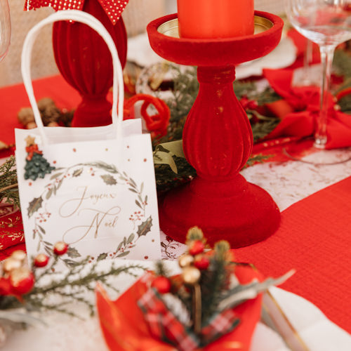 Castiçal Barroco Vermelho veludo 10,8x17,2cm