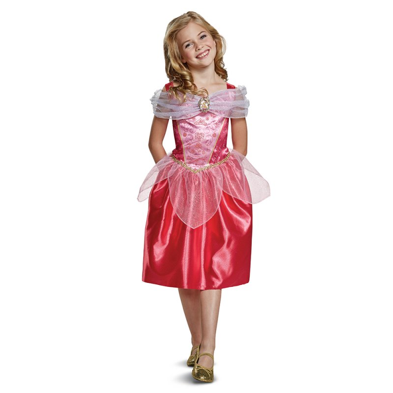 Fato Aurora (Princesas Disney) Classic Idade 7-8 Anos