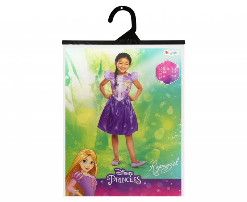 Fato Rapunzel (Princesas Disney) Idade 7-8 Anos