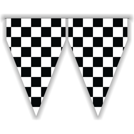 Bandeira Triângulo 365x28cm Racing - Carros