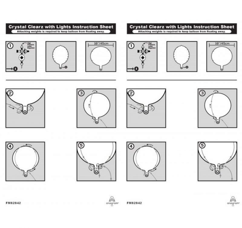 Crystal Clearz P45 18'' LED Branco (Bubble)