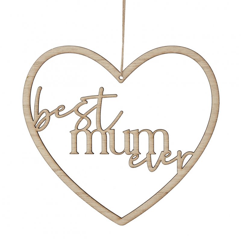 Decoração Madeira 'best mum ever'