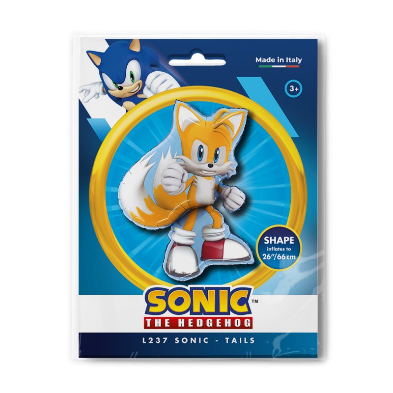 Balão Foil 66cm Tails - Sonic The Hedgehog
