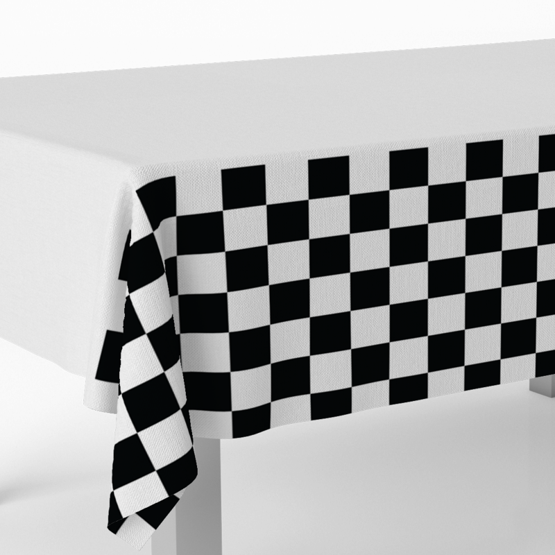Toalha de mesa Xadrez Racing - Carros 120x180cm