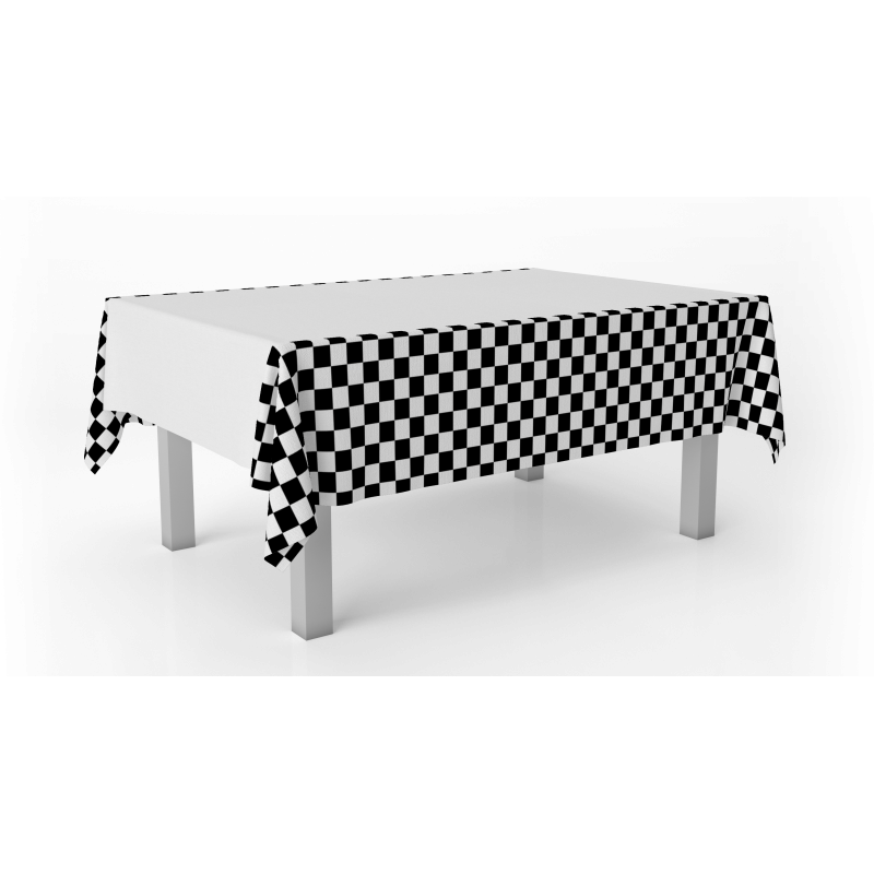 Toalha de mesa Xadrez Racing - Carros 120x180cm