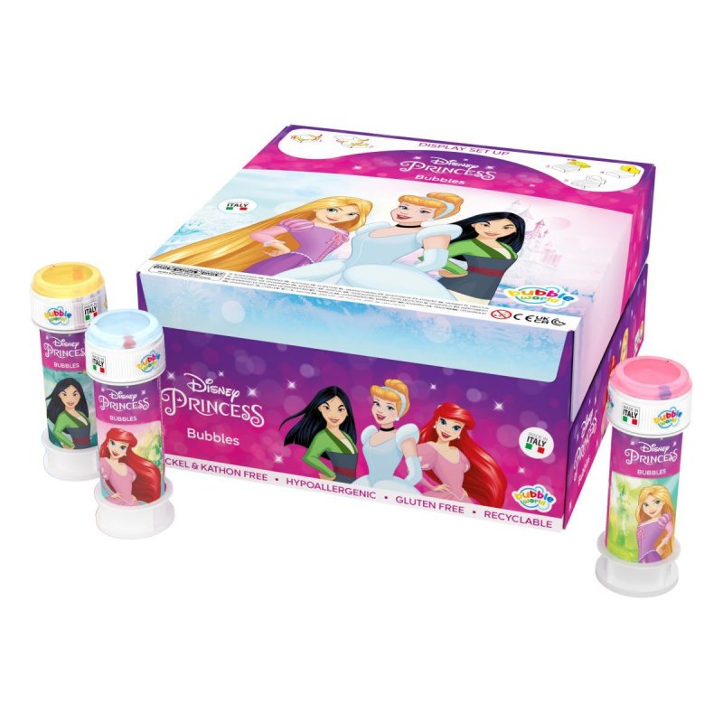 36 Bolas de Sabão 60ml Princesas Disney