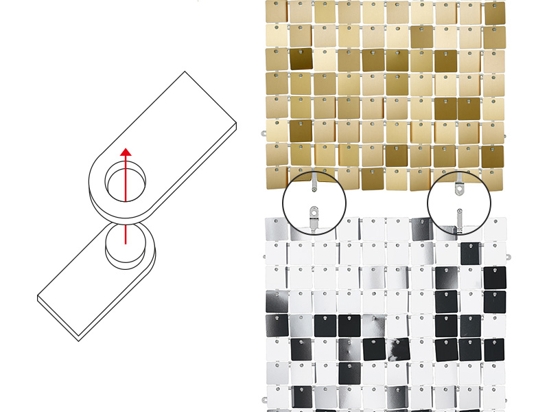 Painel Shimmer Rose Gold 30x30cm