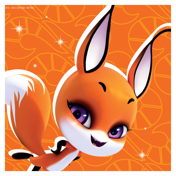 16 Guardanapos 33cm Kwami - LadyBug Miraculous