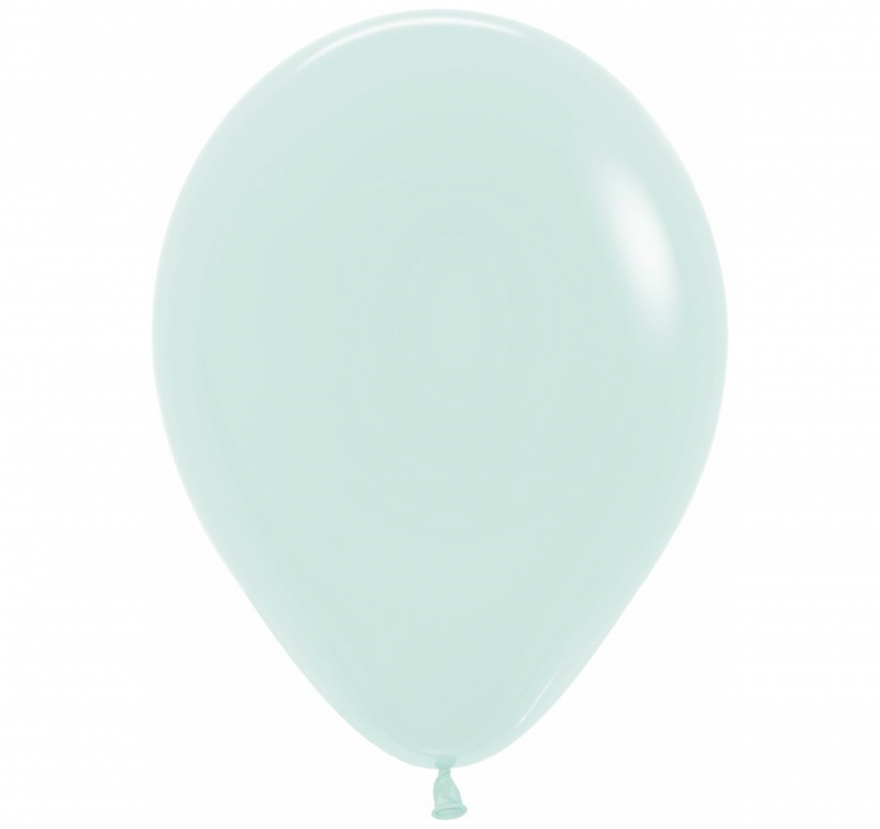 100 Balões latex R5 (12cm) - Pastel Matte Green - 630