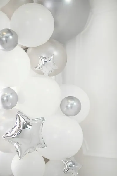 25 Balões Foil Estrela 25cm Prateado