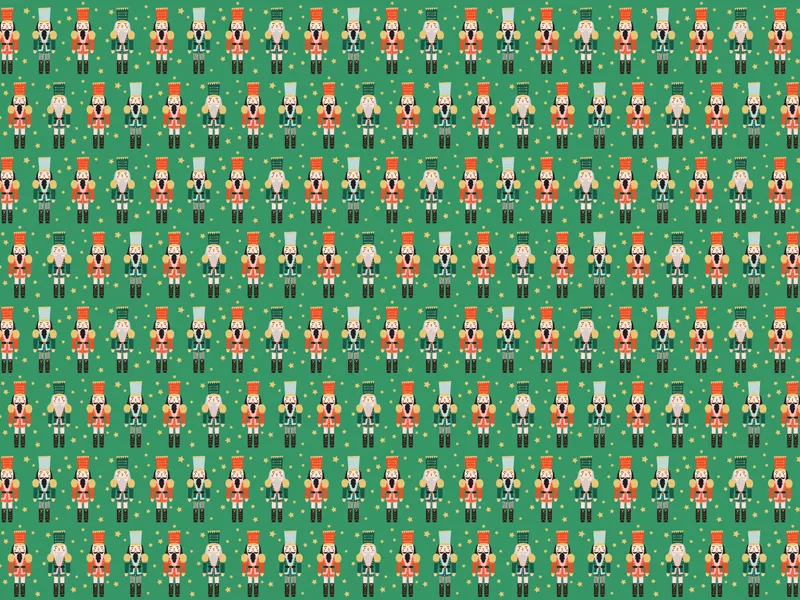 Papel de embrulho 70x200cm Nutcracker