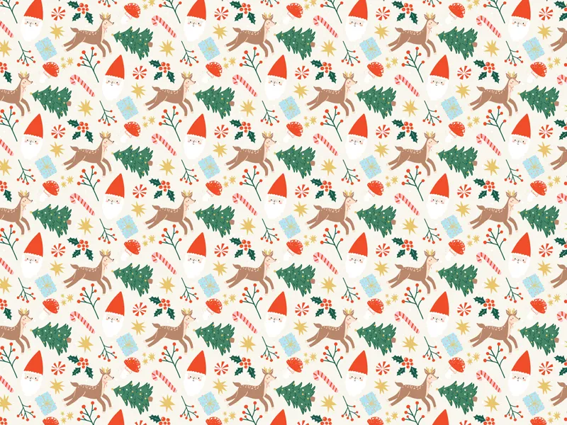 Papel de embrulho 70x200cm Natal