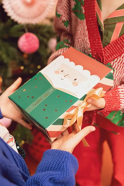 Caixa de Cartão para Presente 6x22.5x15cm Pai Natal