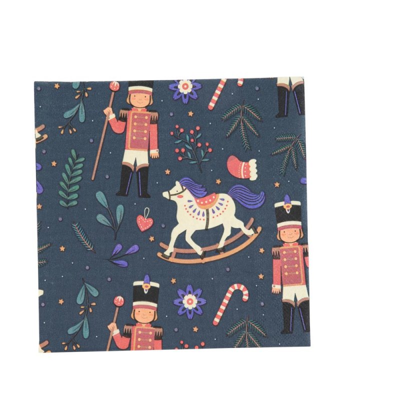 20 Guardanapos 32,5cm 2 Folhas - Nutcracker