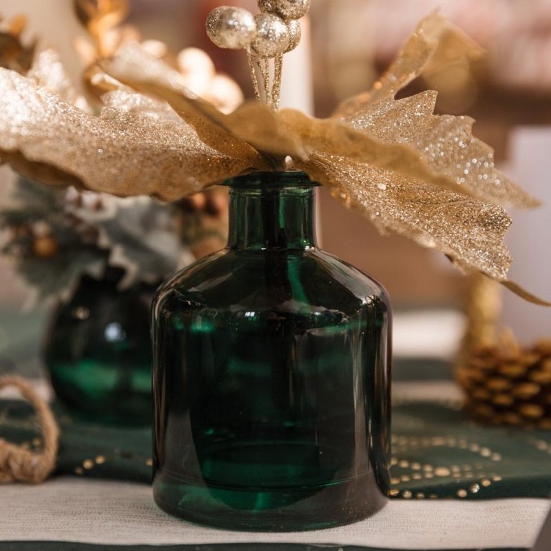 Vaso Alba Inglês Verde Vidro Ø8x11cm - 390ml